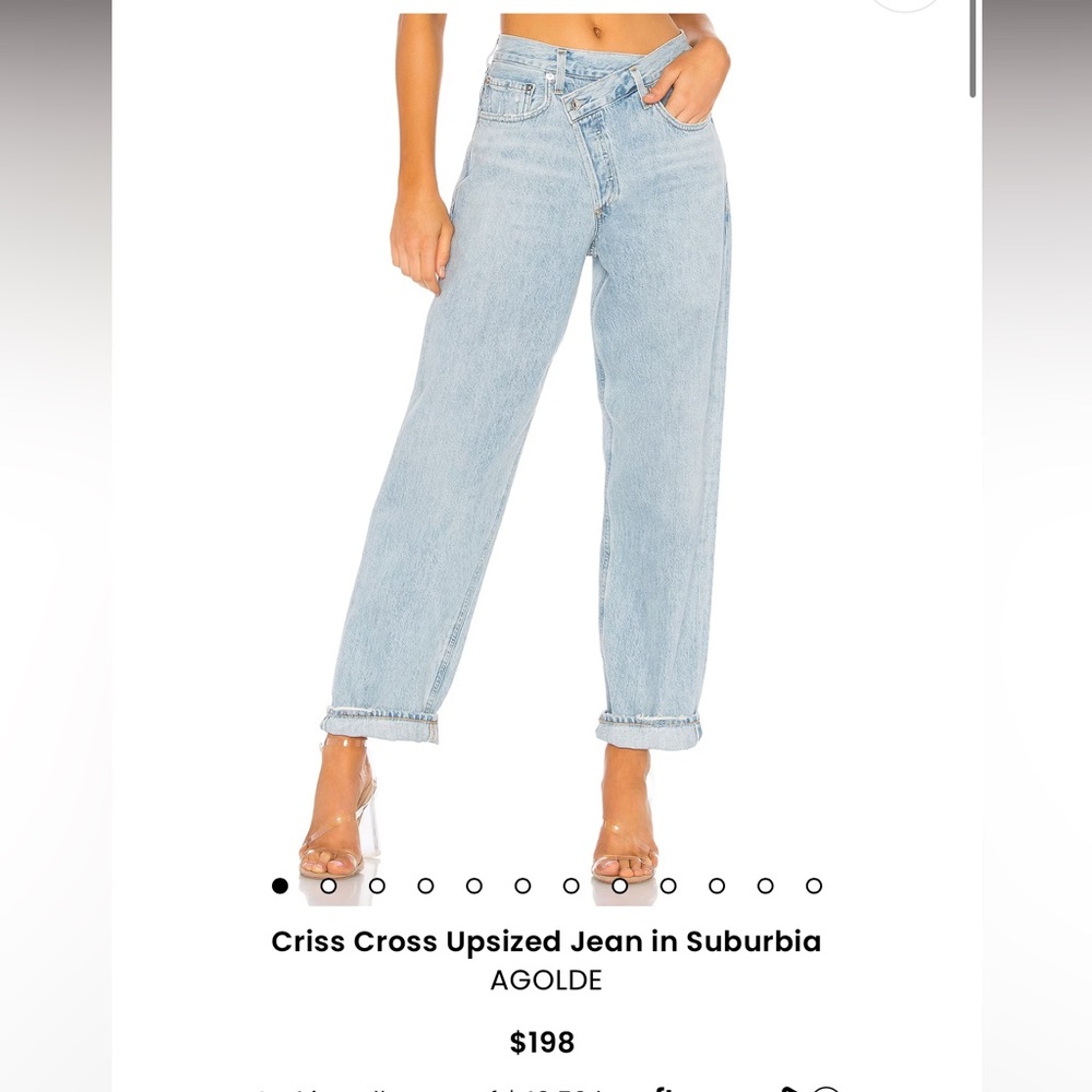 Agolde Criss Cross Upsized Jean Size 26